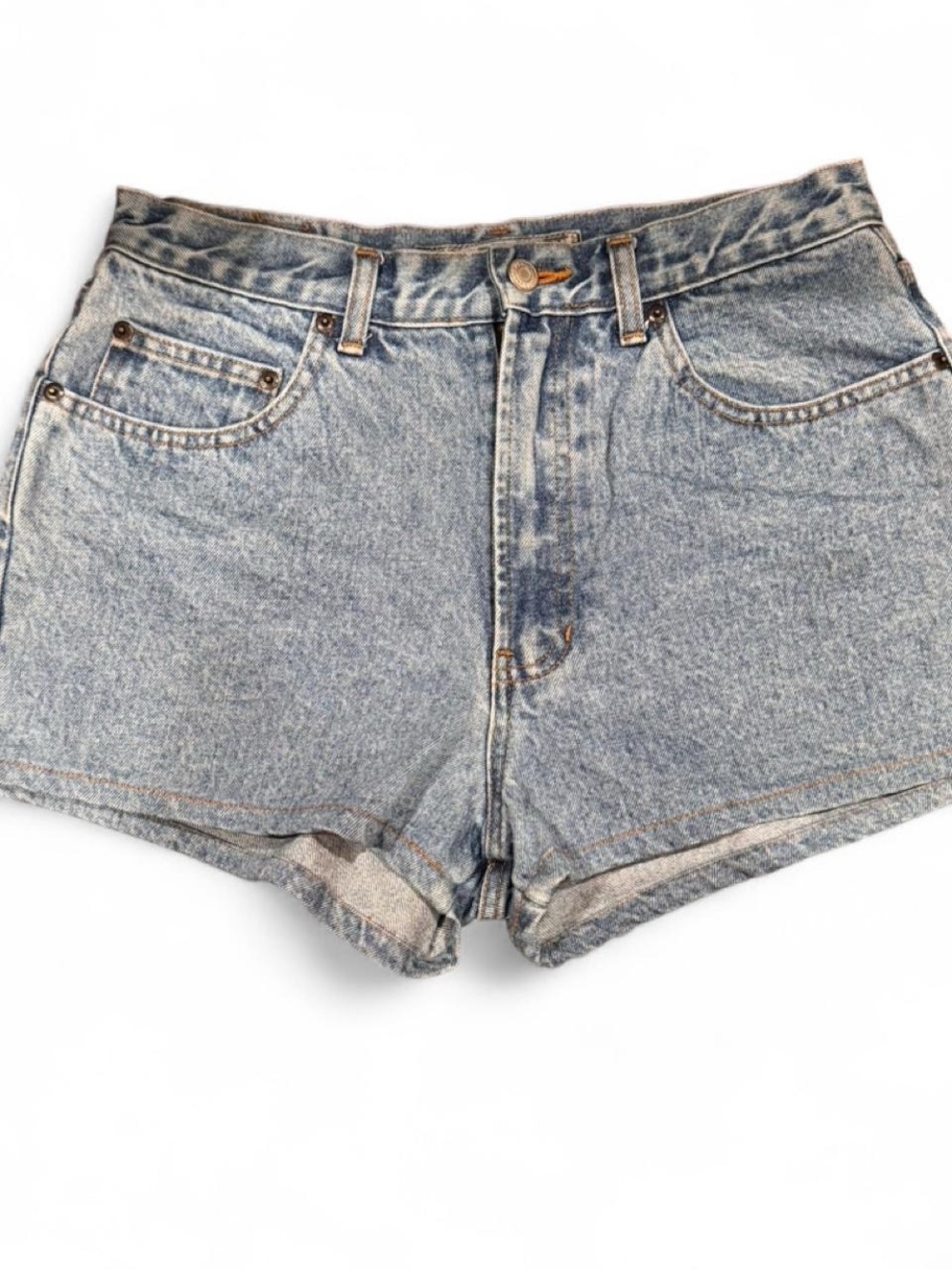 Women's High-Waist Light Wash Denim Jean Shorts